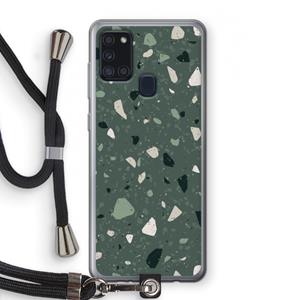 CaseCompany Terrazzo N°19: Samsung Galaxy A21s Transparant Hoesje met koord