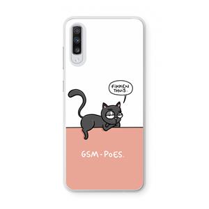 CaseCompany GSM poes: Samsung Galaxy A70 Transparant Hoesje