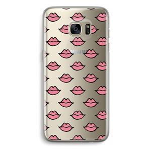 CaseCompany Lipjes: Samsung Galaxy S7 Edge Transparant Hoesje