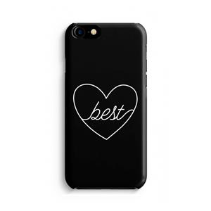 CaseCompany Best heart black: iPhone 8 Volledig Geprint Hoesje