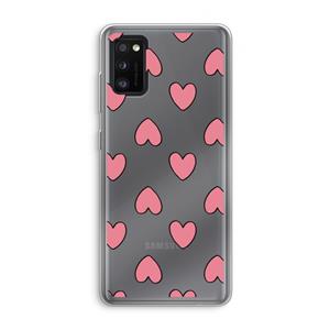 CaseCompany Ondersteboven verliefd: Samsung Galaxy A41 Transparant Hoesje