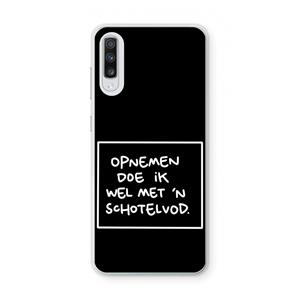 CaseCompany Schotelvod: Samsung Galaxy A70 Transparant Hoesje