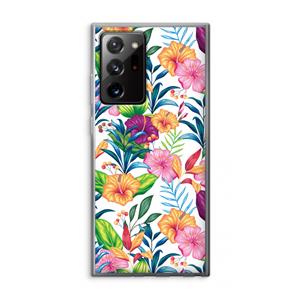 CaseCompany Tropisch 2: Samsung Galaxy Note 20 Ultra / Note 20 Ultra 5G Transparant Hoesje