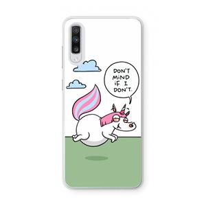 CaseCompany Unicorn: Samsung Galaxy A70 Transparant Hoesje