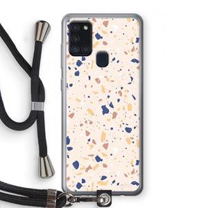 CaseCompany Terrazzo N°23: Samsung Galaxy A21s Transparant Hoesje met koord