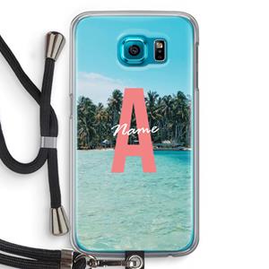 CaseCompany Pacific Dream: Samsung Galaxy S6 Transparant Hoesje met koord