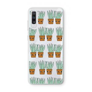 CaseCompany Sansevieria: Samsung Galaxy A70 Transparant Hoesje