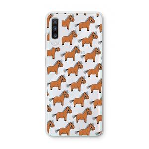 CaseCompany Pony: Samsung Galaxy A70 Transparant Hoesje