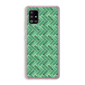 CaseCompany Moroccan tiles 2: Samsung Galaxy A51 5G Transparant Hoesje