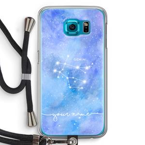 CaseCompany Sterrenbeeld - Licht: Samsung Galaxy S6 Transparant Hoesje met koord