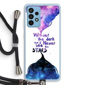 CaseCompany Stars quote: Samsung Galaxy A52 Transparant Hoesje met koord