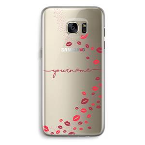CaseCompany Kusjes: Samsung Galaxy S7 Edge Transparant Hoesje
