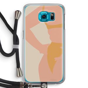 CaseCompany Bikini body: Samsung Galaxy S6 Transparant Hoesje met koord