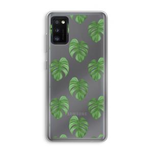CaseCompany Monstera leaves: Samsung Galaxy A41 Transparant Hoesje