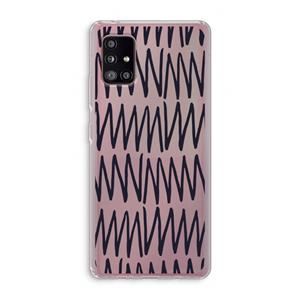 CaseCompany Marrakech Zigzag: Samsung Galaxy A51 5G Transparant Hoesje
