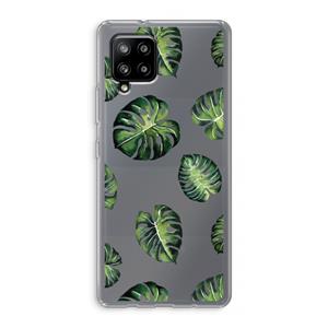 CaseCompany Tropische bladeren: Samsung Galaxy A42 5G Transparant Hoesje