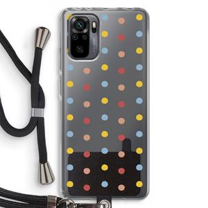 CaseCompany Bollen: Xiaomi Redmi Note 10 Pro Transparant Hoesje met koord