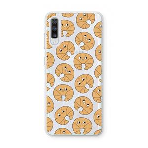 CaseCompany Croissant: Samsung Galaxy A70 Transparant Hoesje
