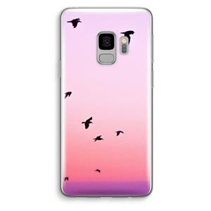 CaseCompany Fly away: Samsung Galaxy S9 Transparant Hoesje