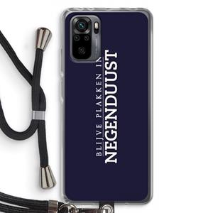 CaseCompany Blijve plakken in Negenduust: Xiaomi Redmi Note 10 Pro Transparant Hoesje met koord