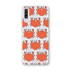 CaseCompany Krab: Samsung Galaxy A70 Transparant Hoesje