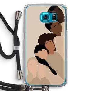 CaseCompany Sweet creatures: Samsung Galaxy S6 Transparant Hoesje met koord