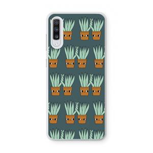 CaseCompany Sansevieria: Samsung Galaxy A70 Transparant Hoesje