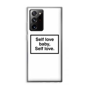 CaseCompany Self love: Samsung Galaxy Note 20 Ultra / Note 20 Ultra 5G Transparant Hoesje
