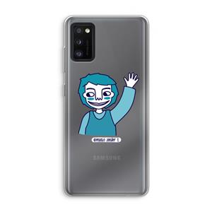 CaseCompany Zwaai: Samsung Galaxy A41 Transparant Hoesje