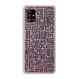 CaseCompany Moroccan Print: Samsung Galaxy A51 5G Transparant Hoesje