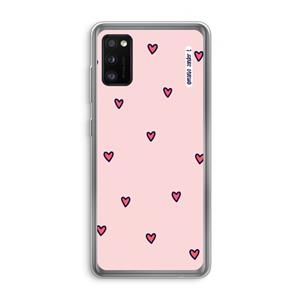CaseCompany Hartjes: Samsung Galaxy A41 Transparant Hoesje