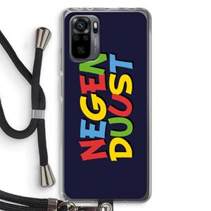 CaseCompany 90's One: Xiaomi Redmi Note 10 Pro Transparant Hoesje met koord