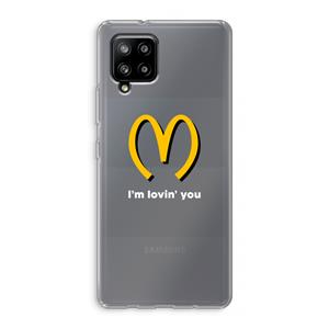 CaseCompany I'm lovin' you: Samsung Galaxy A42 5G Transparant Hoesje
