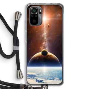 CaseCompany Omicron 2019: Xiaomi Redmi Note 10 Pro Transparant Hoesje met koord