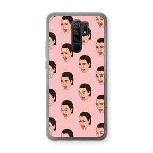 CaseCompany Ugly Cry Call: Xiaomi Redmi 9 Transparant Hoesje