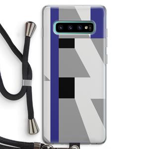 CaseCompany Gestalte 2: Samsung Galaxy S10 Plus Transparant Hoesje met koord