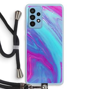 CaseCompany Zweverige regenboog: Samsung Galaxy A52 Transparant Hoesje met koord