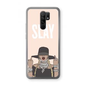 CaseCompany Slay All Day: Xiaomi Redmi 9 Transparant Hoesje
