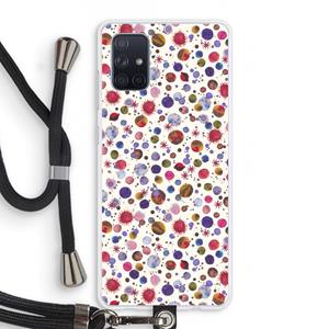 CaseCompany Planets Space: Samsung Galaxy A71 Transparant Hoesje met koord