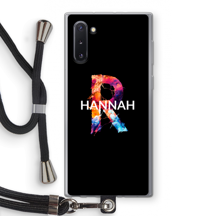 CaseCompany Abstract Spectrum: Samsung Galaxy Note 10 Transparant Hoesje met koord