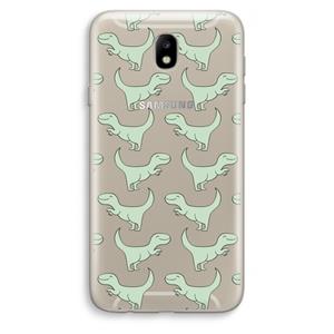 CaseCompany Dinos: Samsung Galaxy J7 (2017) Transparant Hoesje