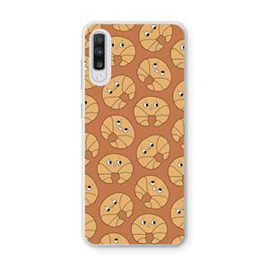 CaseCompany Croissant: Samsung Galaxy A70 Transparant Hoesje