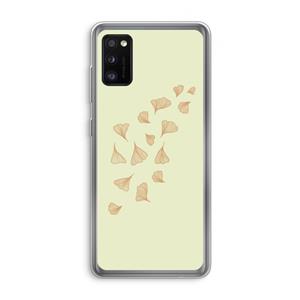 CaseCompany Falling Leaves: Samsung Galaxy A41 Transparant Hoesje