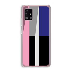 CaseCompany Gestalte 4: Samsung Galaxy A51 5G Transparant Hoesje