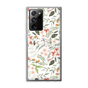 CaseCompany Sweet little flowers: Samsung Galaxy Note 20 Ultra / Note 20 Ultra 5G Transparant Hoesje