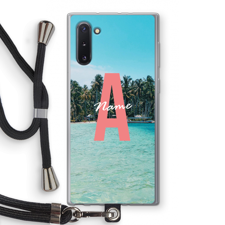 CaseCompany Pacific Dream: Samsung Galaxy Note 10 Transparant Hoesje met koord