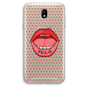 CaseCompany Yolo Denise: Samsung Galaxy J7 (2017) Transparant Hoesje