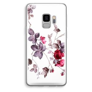 CaseCompany Mooie bloemen: Samsung Galaxy S9 Transparant Hoesje