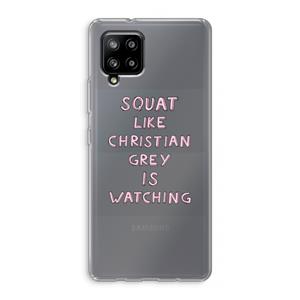 CaseCompany Christian Grey: Samsung Galaxy A42 5G Transparant Hoesje
