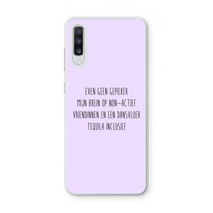CaseCompany Tequila: Samsung Galaxy A70 Transparant Hoesje